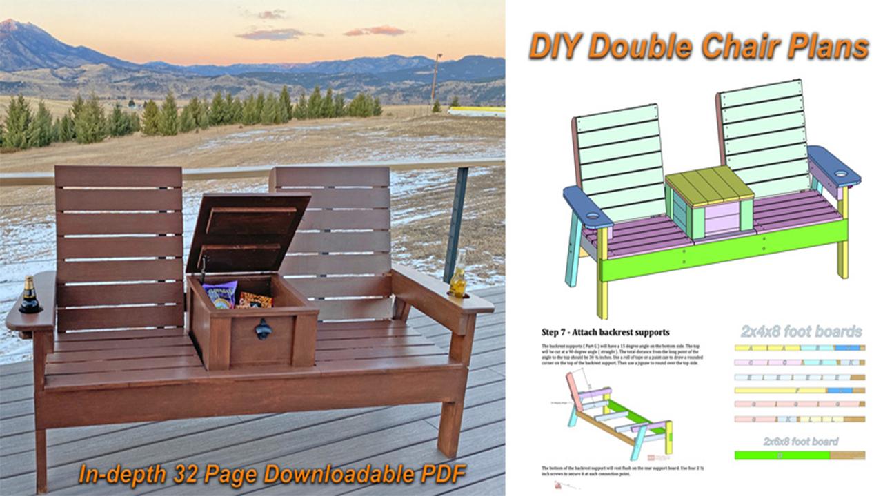 DIY Double Chair With Storage