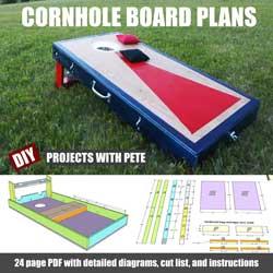 DIY Cornhole Board Plans with Beverage Holders